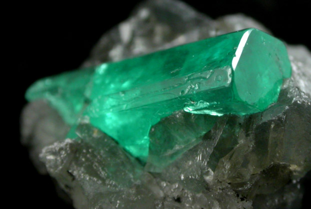 Beryl var. Emerald from Muzo Mine, Vasquez-Yacop District, Boyac Department, Colombia