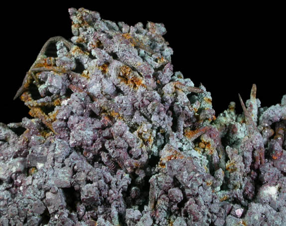 Cuprite and Copper from Bisbee, Warren District, Cochise County, Arizona