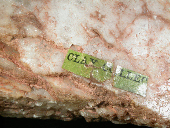 Barite from Cheshire Barite Mine, Jinny Hill Road, Cheshire, New Haven County, Connecticut