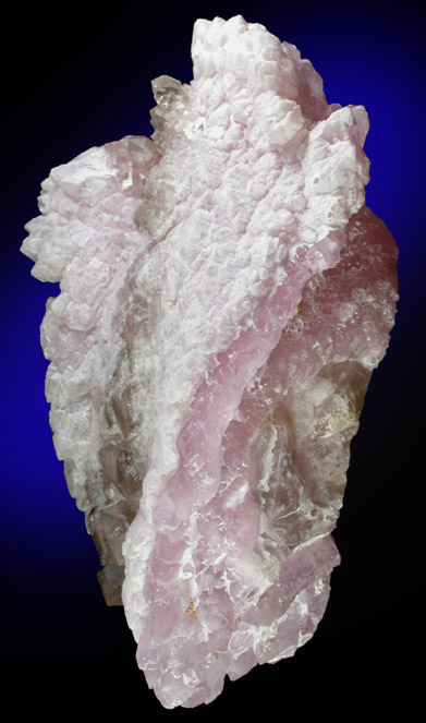 Quartz var. Rose Quartz Crystals from Lavra da Ilha, Taquaral, Jequitinhonha River, Minas Gerais, Brazil