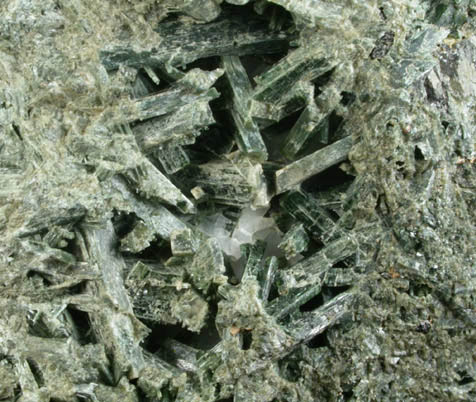 Diopside with Sphalerite from Goodall Farm Quarry, 600 meter Prospect, Sanford, York County, Maine