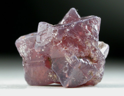 Spinel (cyclic twinned crystals) from Mogok District, 115 km NNE of Mandalay, Mandalay Division, Myanmar (Burma)