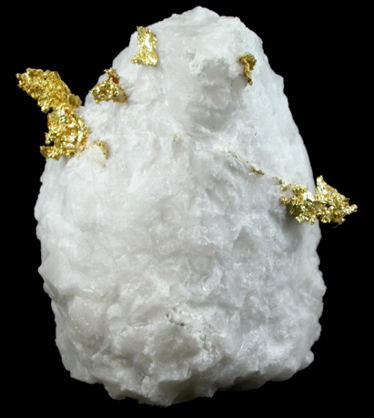 Gold in Quartz from Jamestown Mining District, Tuolumne County, California