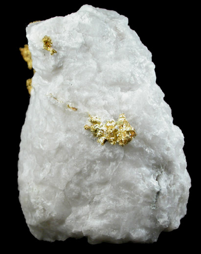 Gold in Quartz from Jamestown Mining District, Tuolumne County, California