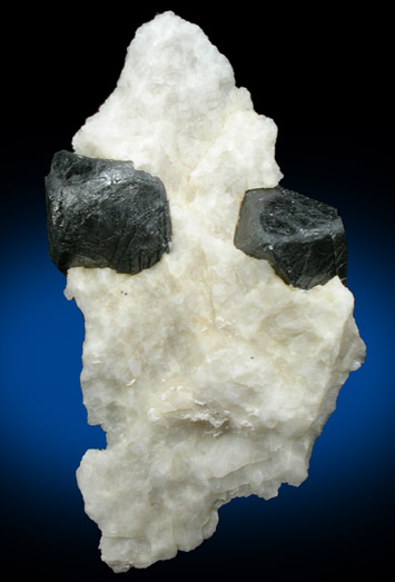 Franklinite in Calcite from Sterling Mine, Ogdensburg, Sterling Hill, Sussex County, New Jersey (Type Locality for Franklinite)