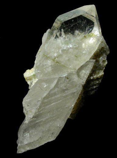 Quartz with Cookeite and Elbaite Tourmaline from Bennett Quarry, Buckfield, Oxford County, Maine