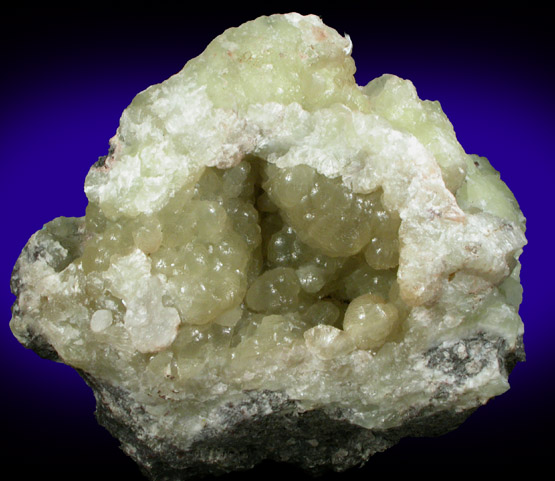 Prehnite from Loanhead Quarry, near Beith, Strathclyde, Scotland