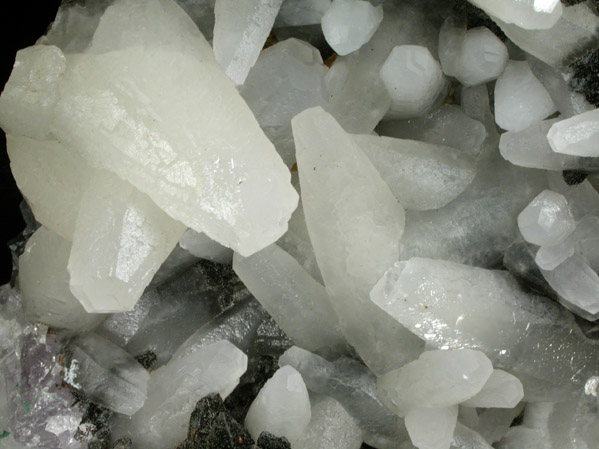 Calcite on Quartz var. Amethyst from Castelinho Mine, near Frederico Westphalen, Alto Uruguai, Rio Grande do Sul, Brazil