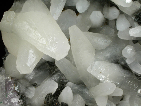 Calcite on Quartz var. Amethyst from Castelinho Mine, near Frederico Westphalen, Alto Uruguai, Rio Grande do Sul, Brazil