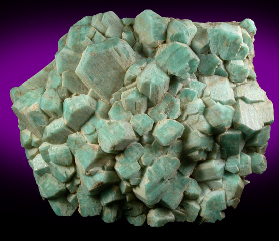 Microcline var. Amazonite from (Pike's Peak), (El Paso County), (Colorado)