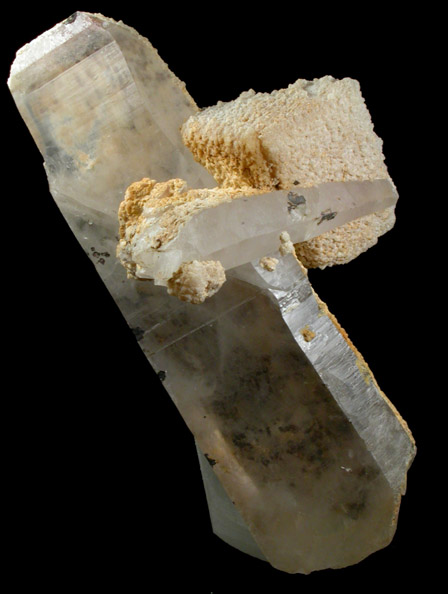 Quartz with Calcite from Holland Mine, Washington Camp-Duquesne District, Santa Cruz County, Arizona