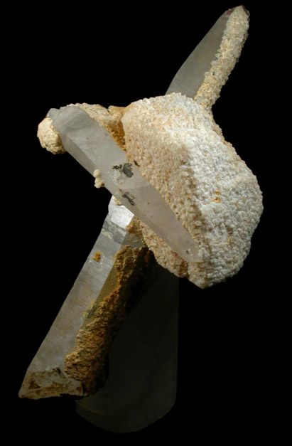 Quartz with Calcite from Holland Mine, Washington Camp-Duquesne District, Santa Cruz County, Arizona