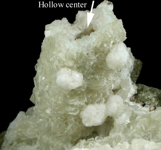 Datolite pseudomorph after Anhydrite with Analcime from Millington Quarry, Bernards Township, Somerset County, New Jersey