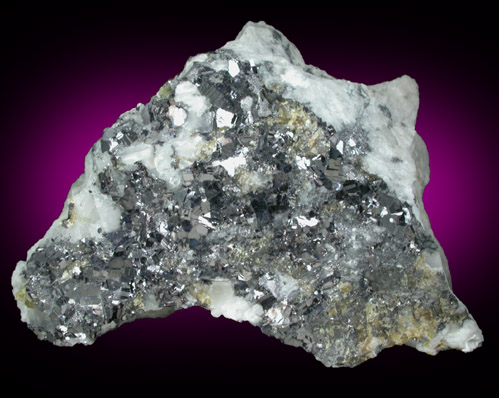 Galena with Sphalerite from Lime Crest Quarry (Limecrest), Sussex Mills, 4.5 km northwest of Sparta, Sussex County, New Jersey