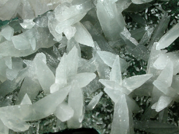 Calcite with Celadonite inclusions on Quartz var. Amethyst from Castelinho Mine, near Frederico Westphalen, Alto Uruguai, Rio Grande do Sul, Brazil