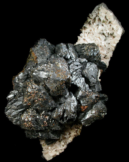 Sphalerite with Chalcopyrite on Dolomite from Tri-State Lead-Zinc Mining District, Picher, Ottawa County, Oklahoma