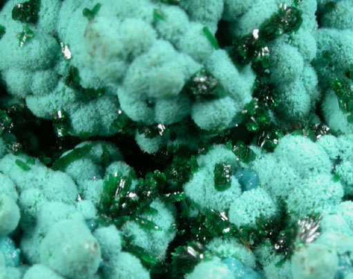 Chrysocolla and Malachite from Kolwezi Mining District, 240 km WNW of Lubumbashi, Katanga Copperbelt, Lualaba Province, Democratic Republic of the Congo