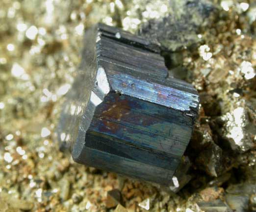 Bournonite on Pyrite from Mina Machacamarca, Viboras Section, near Colavi, Potosi, Bolivia