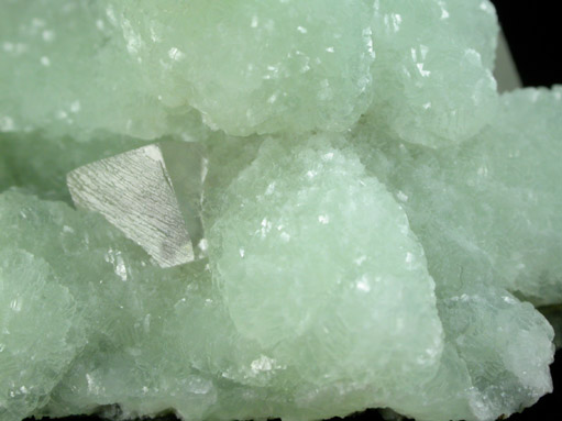 Prehnite pseudomorphs after Glauberite with Calcite from Fanwood Quarry (Weldon Quarry), Watchung, Somerset County, New Jersey