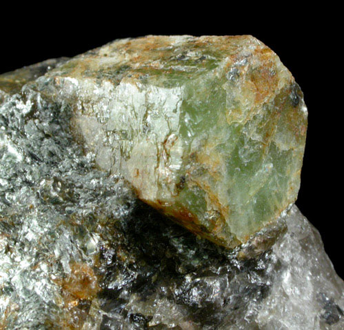 Beryl var. Aquamarine from Strickland Quarry, Collins Hill, Portland, Middlesex County, Connecticut