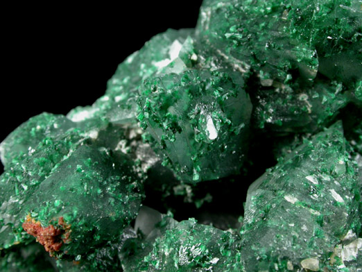 Calcite with Malachite inclusions from Copper Queen Mine, Bisbee, Warren District, Cochise County, Arizona