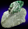 Beryl var. Emerald on Talc from Badel Mine, Nangahar, Afghanistan