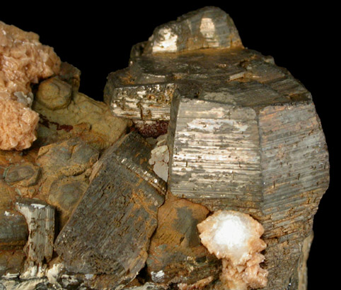 Pyrrhotite with Siderite and Calcite from Herja Mine (Kisbanya), Baia Mare, Maramures, Romania