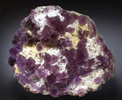 Fluorite on Quartz from Pine Canyon Deposit, Silver City, New Mexico