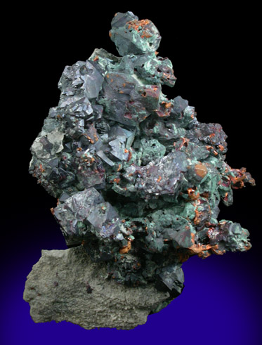 Cuprite and Copper from Itauz Mine, Karaganda Oblast', Kazakhstan