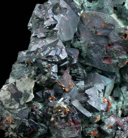 Cuprite and Copper from Itauz Mine, Karaganda Oblast', Kazakhstan
