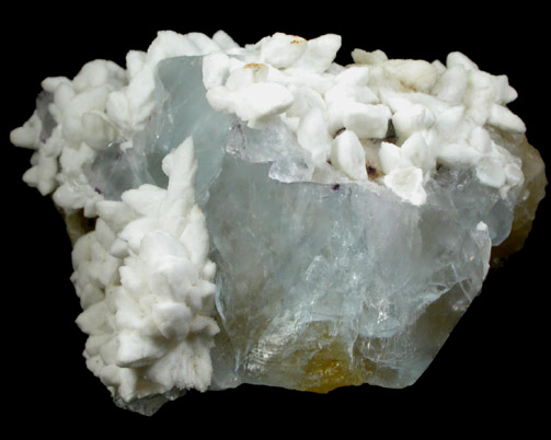 Calcite on Fluorite from Cave-in-Rock District, Hardin County, Illinois