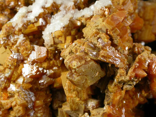 Wulfenite with Calcite from Crna (Schwarzenbach), Mezica, Mount Peca, Carinthia, Slovenia