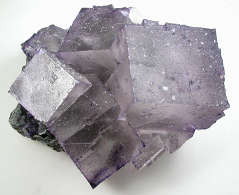 Fluorite with Calcite on Sphalerite from Elmwood Mine, Carthage, Smith County, Tennessee