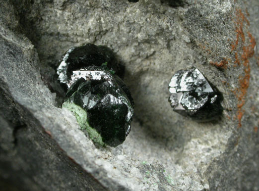 Libethenite from Mindola Open Pit, Rokana Mine, near Kitwe, Copperbelt Province, Zambia