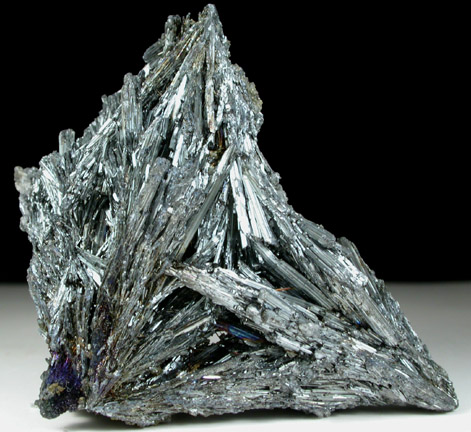 Stibnite, Calcite, Berthierite from San Martn Mine, Sombrerete, Zacatecas, Mexico