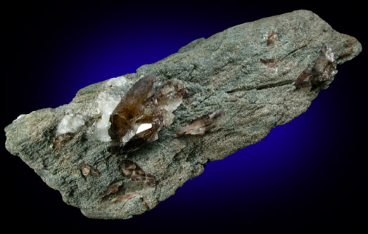 Titanite with Calcite from Achmatovsk Mine, Zlatoust, Chelyabinsk Oblast', Southern Urals, Russia