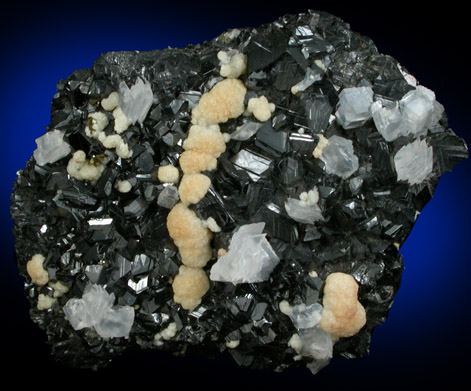 Sphalerite with Calcite and Aragonite from Trepca District, 10 km east of Kosozska Mitrovica, Kosovo