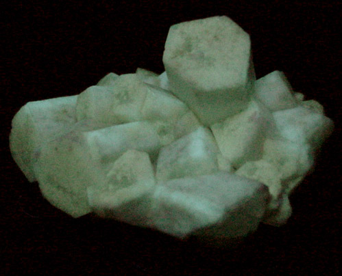 Strontianite pseudomorphs after Celestine from Lime City, Wood County, Ohio