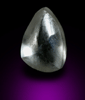 Diamond (1.11 carat pale-gray teardrop-shaped crystal) from Ippy, northeast of Banghi (Bangui), Central African Republic
