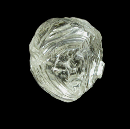 Diamond (0.81 carat colorless octahedral crystal) from Oranjemund District, southern coastal Namib Desert, Namibia