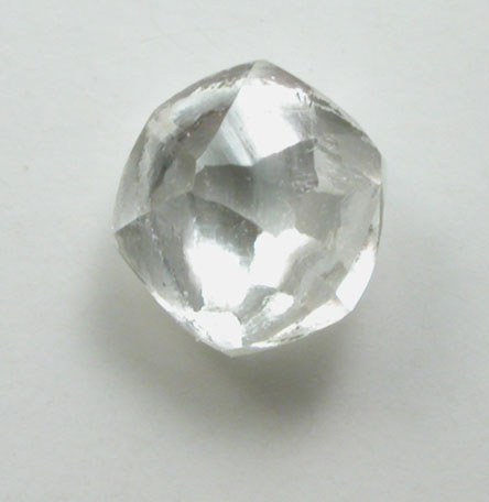 Diamond (0.32 carat colorless flattened crystal) from Oranjemund District, southern coastal Namib Desert, Namibia