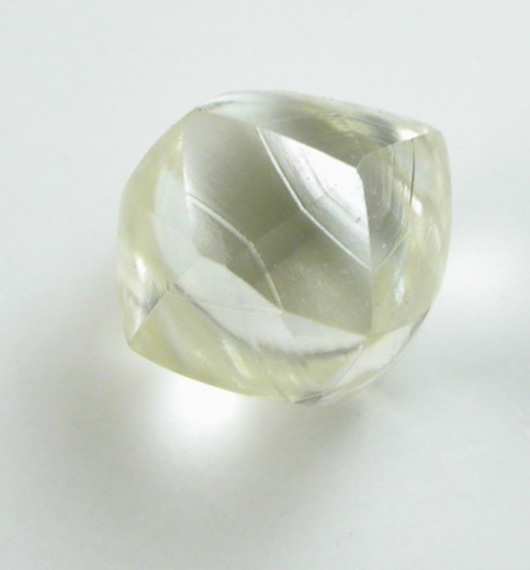 Diamond (1.24 carat yellow tetrahexahedral crystal) from Premier Mine, Gauteng Province, South Africa