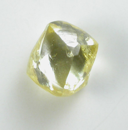 Diamond (0.60 carat intense fancy-yellow dodecahedral crystal) from Northern Cape Province, South Africa