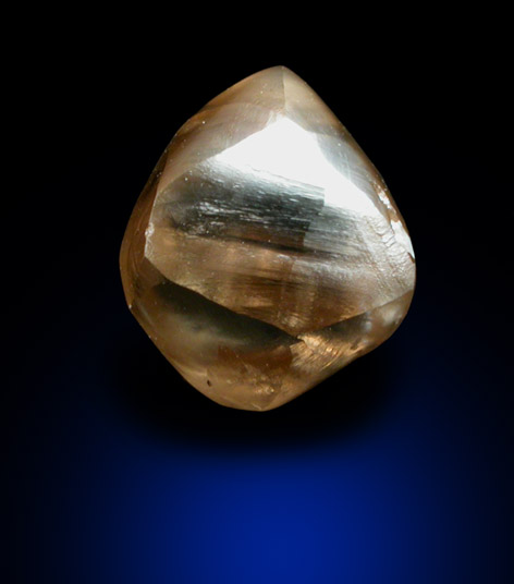 Diamond (2.10 carat brown octahedral crystal) from Diavik Mine, East Island, Lac de Gras, Northwest Territories, Canada