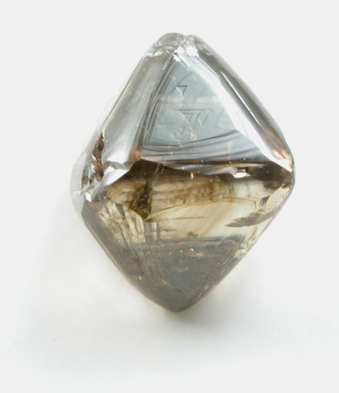Diamond (2.55 carat brown octahedral crystal) from Diavik Mine, East Island, Lac de Gras, Northwest Territories, Canada