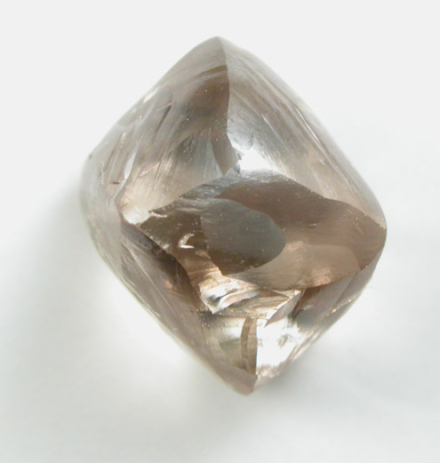 Diamond (2.40 carat brown octahedral crystal) from Diavik Mine, East Island, Lac de Gras, Northwest Territories, Canada