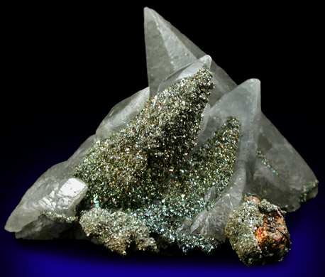 Calcite with Marcasite from Brushy Creek Mine, Viburnum Trend, Reynolds County, Missouri