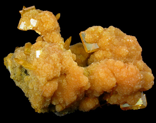 Mimetite with Wulfenite from San Francisco Mine, Cerro Prieto, north of Cucurpe, Sonora, Mexico