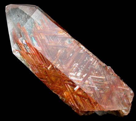 Rutile in Quartz from Diamantina, Minas Gerais, Brazil