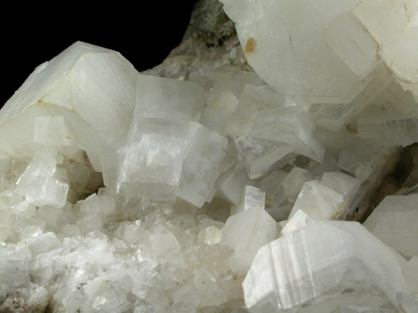 Apophyllite on Calcite from New Street Quarry, Paterson, Passaic County, New Jersey